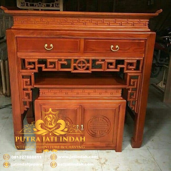 Set Meja Altar Minimalis Putra Jati Indah Furniture